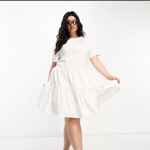 River island plus mini smock dress